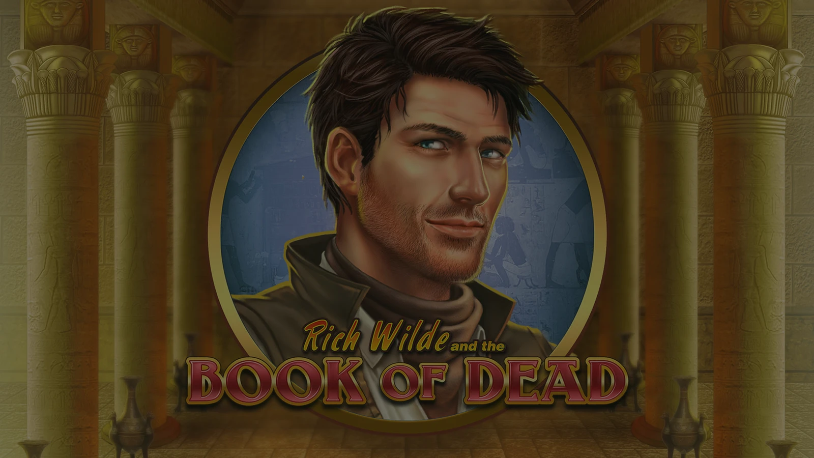 Popular online pokies game art mixed with a casino table